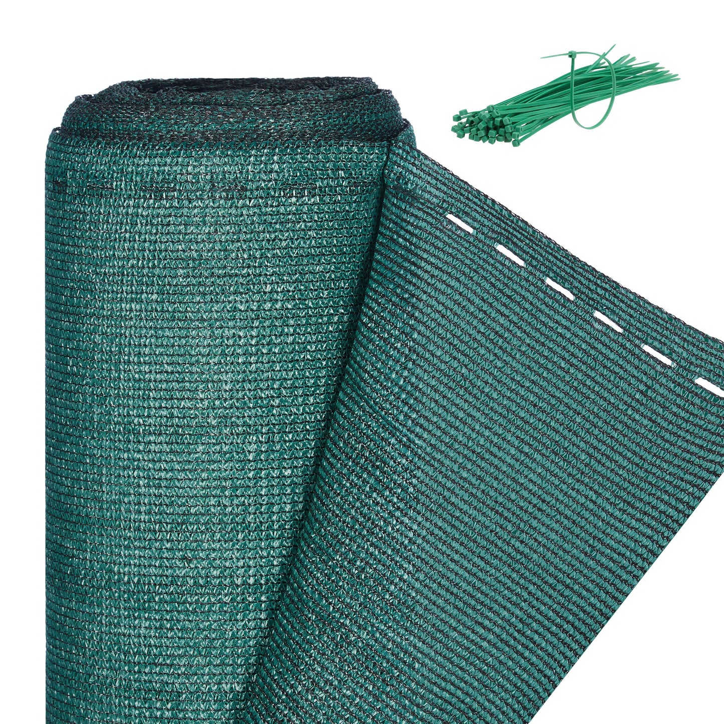 Relaxdays Fence Netting, Privacy Shield for Fences & Railing, HDPE Net, UV-Resistant, Weatherproof, 1.5 x 30 m, Green