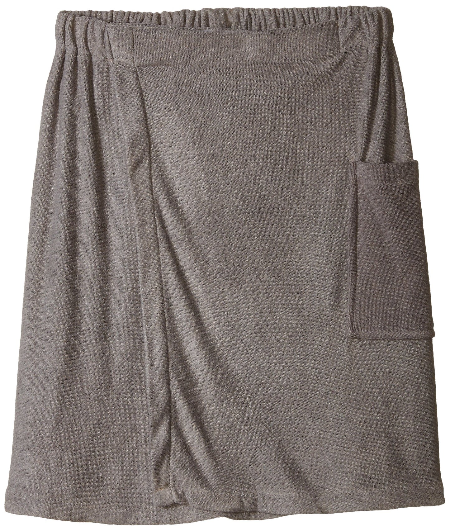 DII Men's Adjustable Microfiber Shower Wrap For Saunas, College Dorms, Pools, Gyms, Beaches, Locker Rooms, & Bathroom, 54 x 20 - Gray