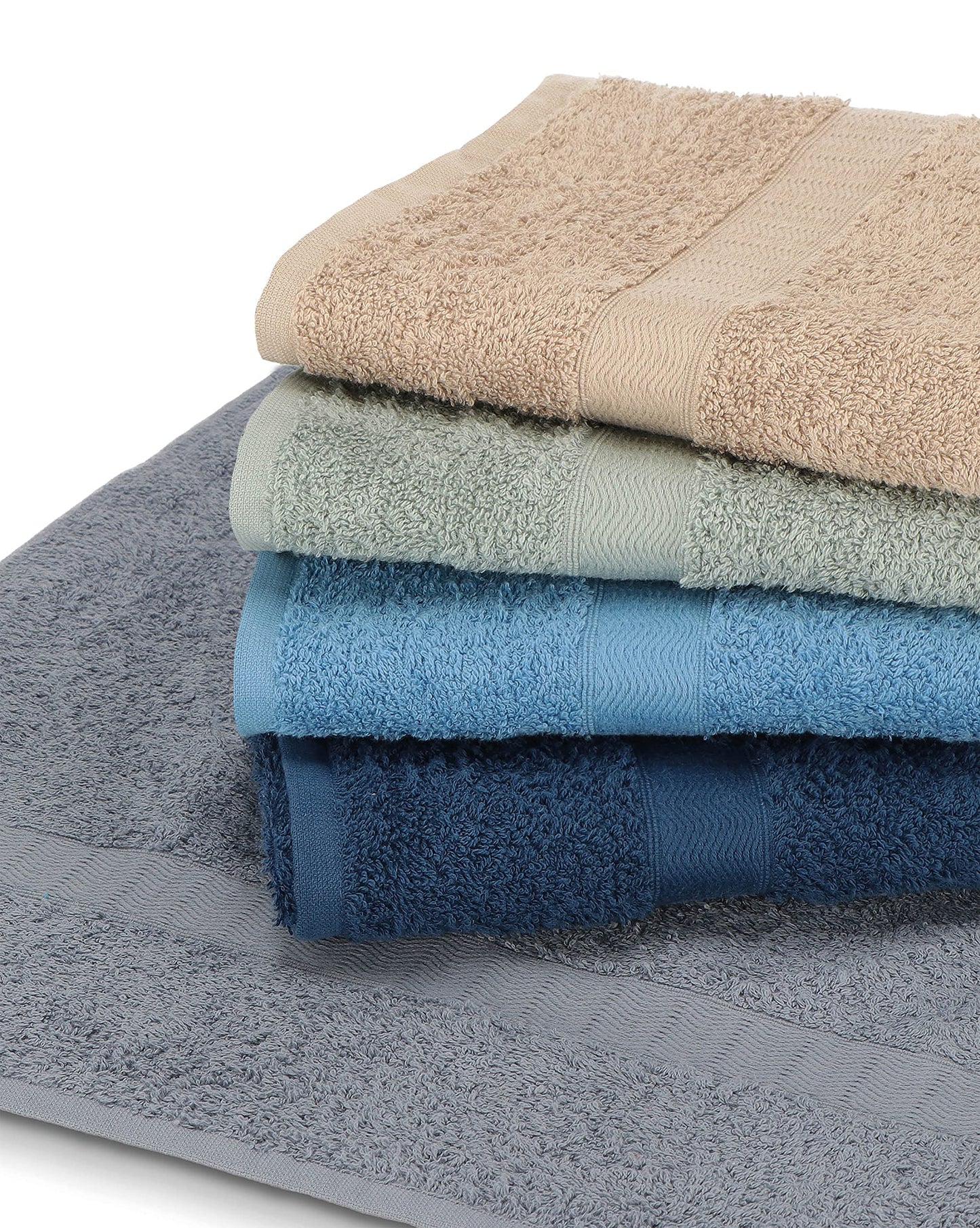 Gabel Plain Towel Set, 100% Cotton, 100 x 60 x 0.8 cm 100x60x0.8 cm Bianco