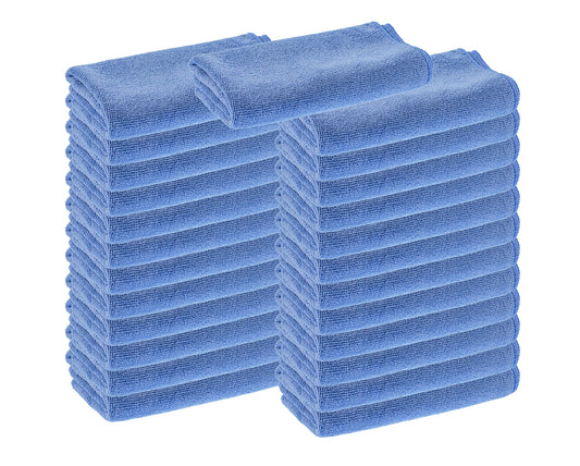 Glass Polish (300 x 300 mm Pack of 25 Premium Lint Free Microfibre Cloths - GP15002