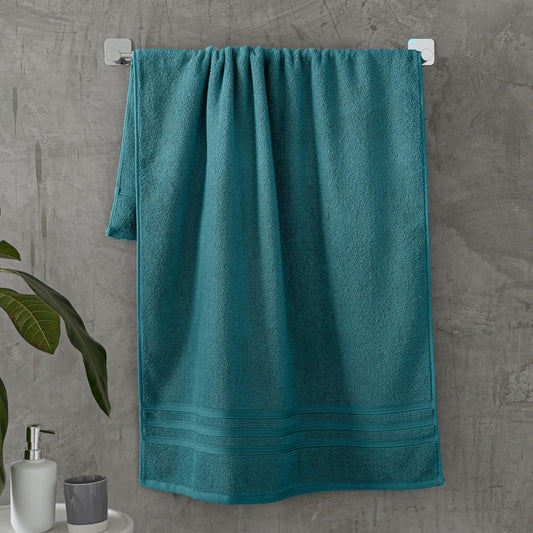 Catherine Lansfield Zero Twist Cotton 70x120cm Bath Towel Teal Green