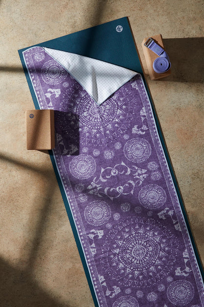 Yogitoes Yoga Mat Towel - Lightweight, Quick Drying Microfiber, Non Slip Skidless Technology, Use in Hot Yoga, Vinyasa and Power, 71 Inch (180cm),