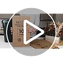 A&M Natural Living 150 x 10 Litre Paper Food Waste Caddy Bin Liners Bags, 100% Compostable And Biodegradable Sustainable Brown Paper Sack Pack, EN13432 Certified (150 Bin Bags)