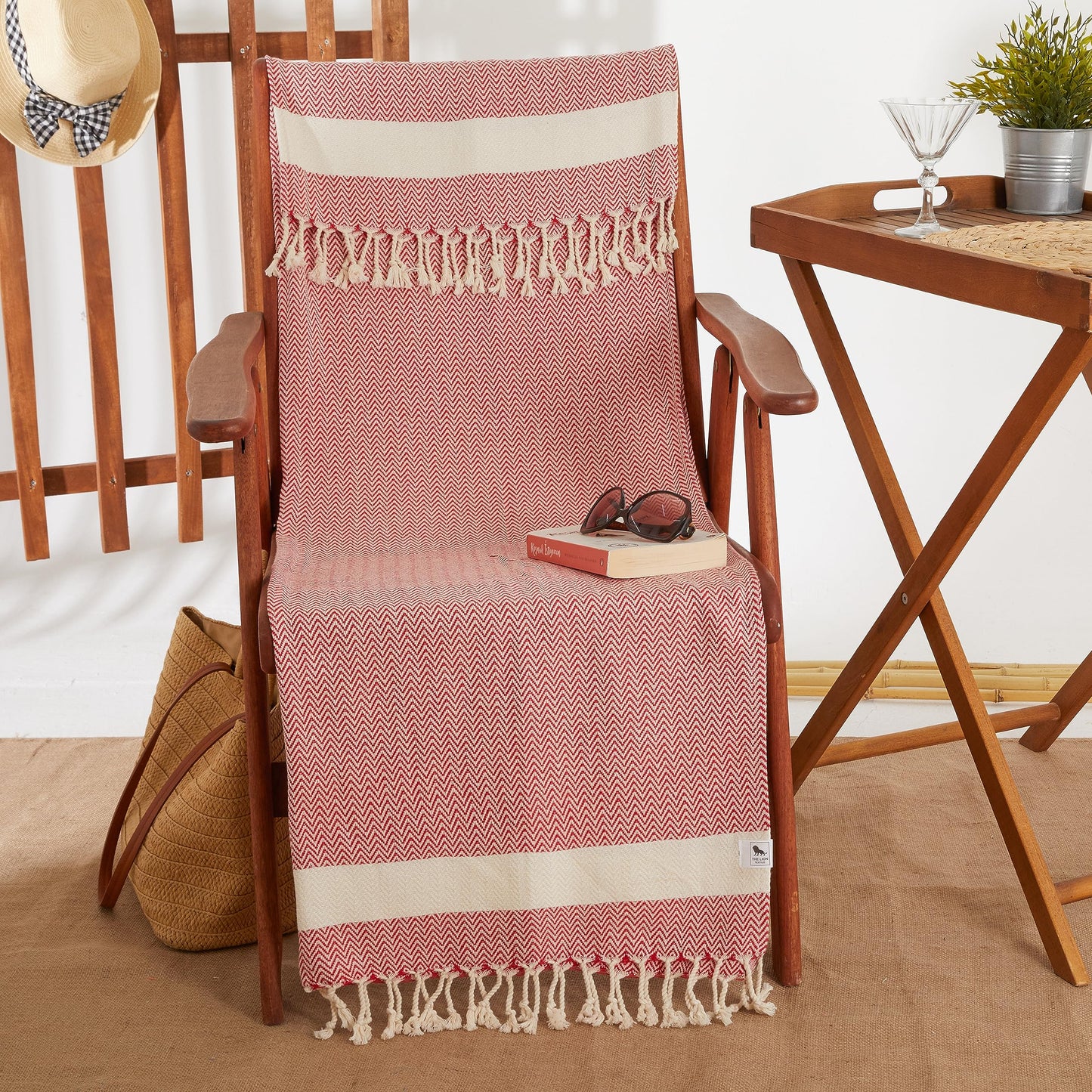 The Lion Textile Beach towel, Bath Towel - Soft,, and Quick-Drying Turkish Towels Hand Set. Perfect for Adults Bathroom, Beach, Pool, SPA, Gym