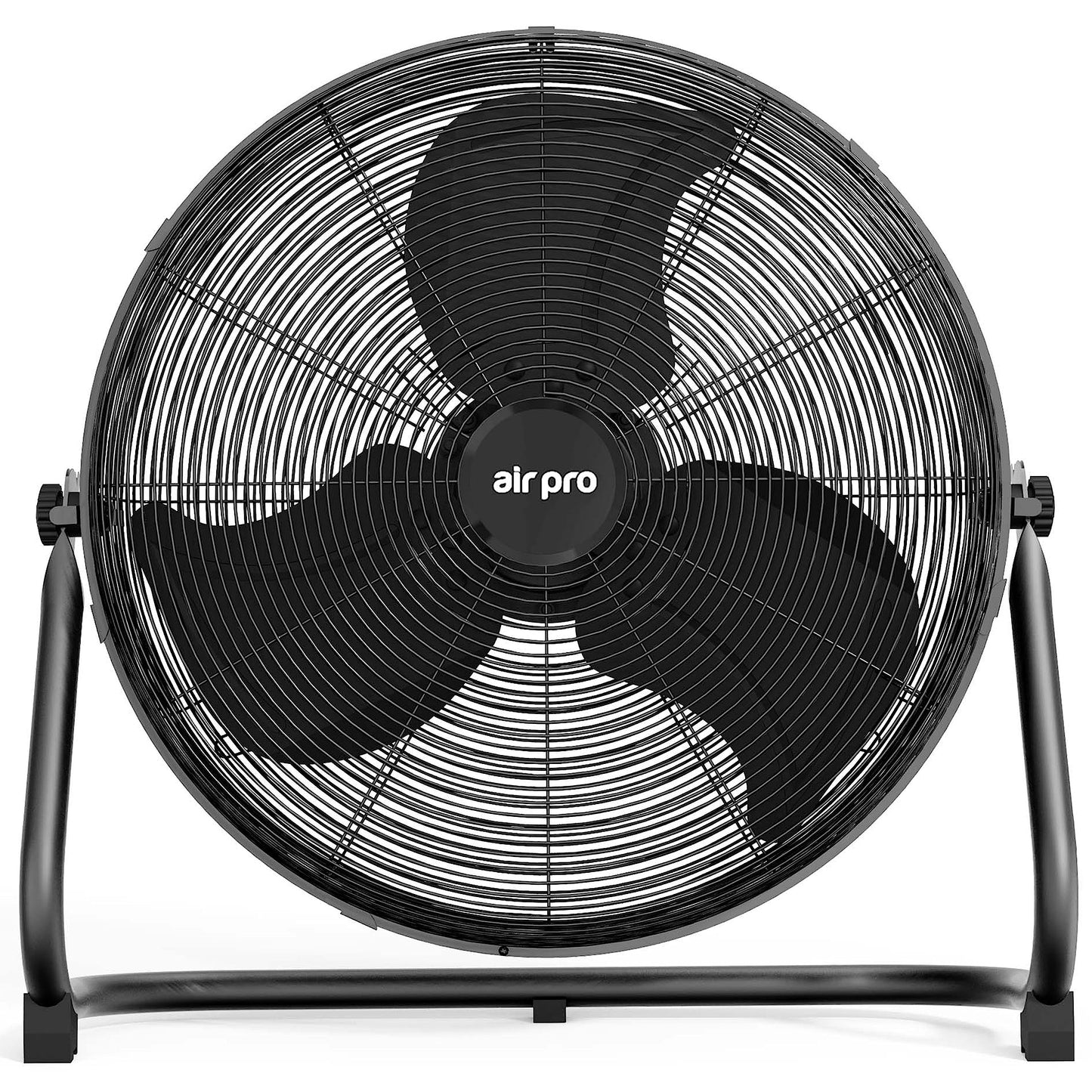 Air Pro 20" Floor Fan - Powerful Air Cooling & Circulating Fan with 3 Speed Setting & Adjustable Tilt - Indoor Home, Office, Gym Fan Quiet Portable