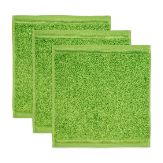 M?ve 3er set Superwuschel soap cloth 30 x 30 cm made of 100% cotton, peridot