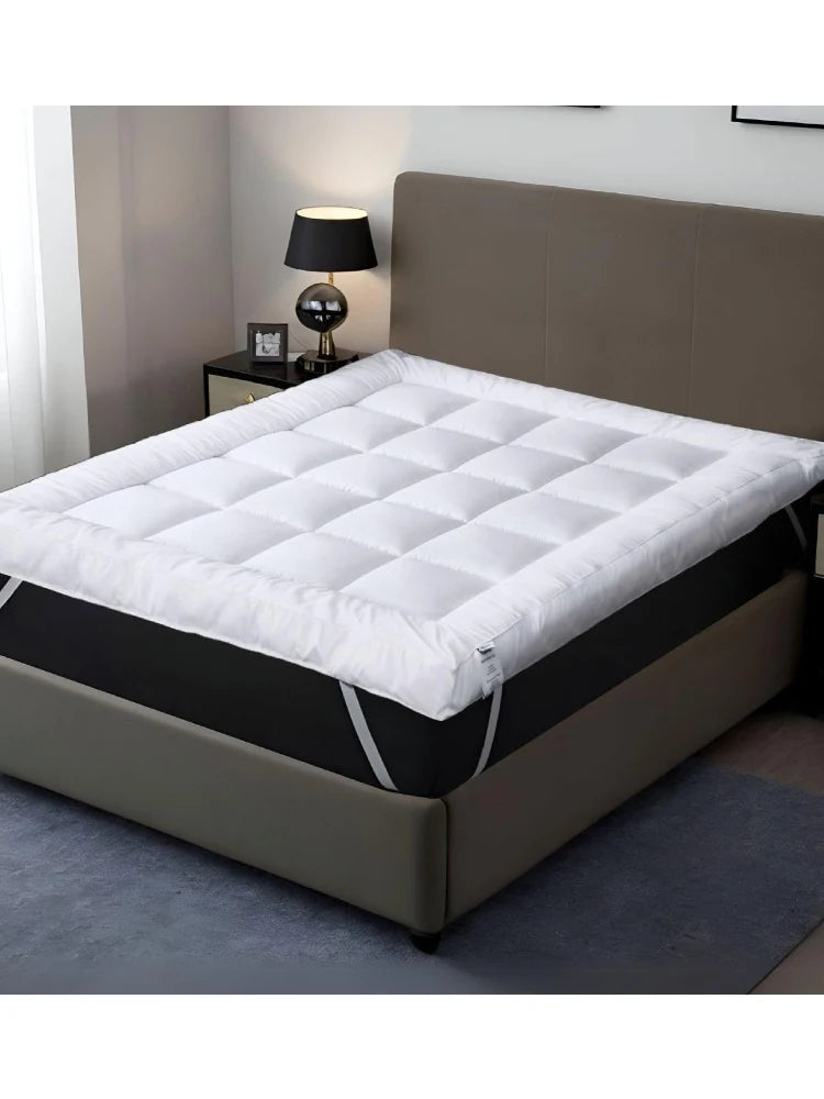 Hotel Collection 10cm Microfiber Mattress Topper Super Soft Box Stitched Bed Topper Extra Deep Bounce Back Mattress Enhancer Wit