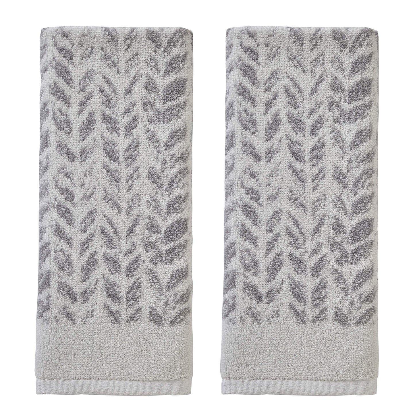 SKL Home by Saturday Knight Ltd. 100% Turkish Cotton Hand Towel Set, Gray, 16"x26"