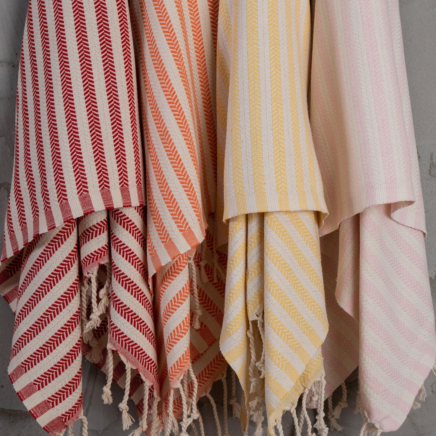 Blue Beach Turkish Towel Striped - 90 x180cm Large Turkish Hammam Peshtemal Towel - Super Absorbent, Quick Dry, Lightweight