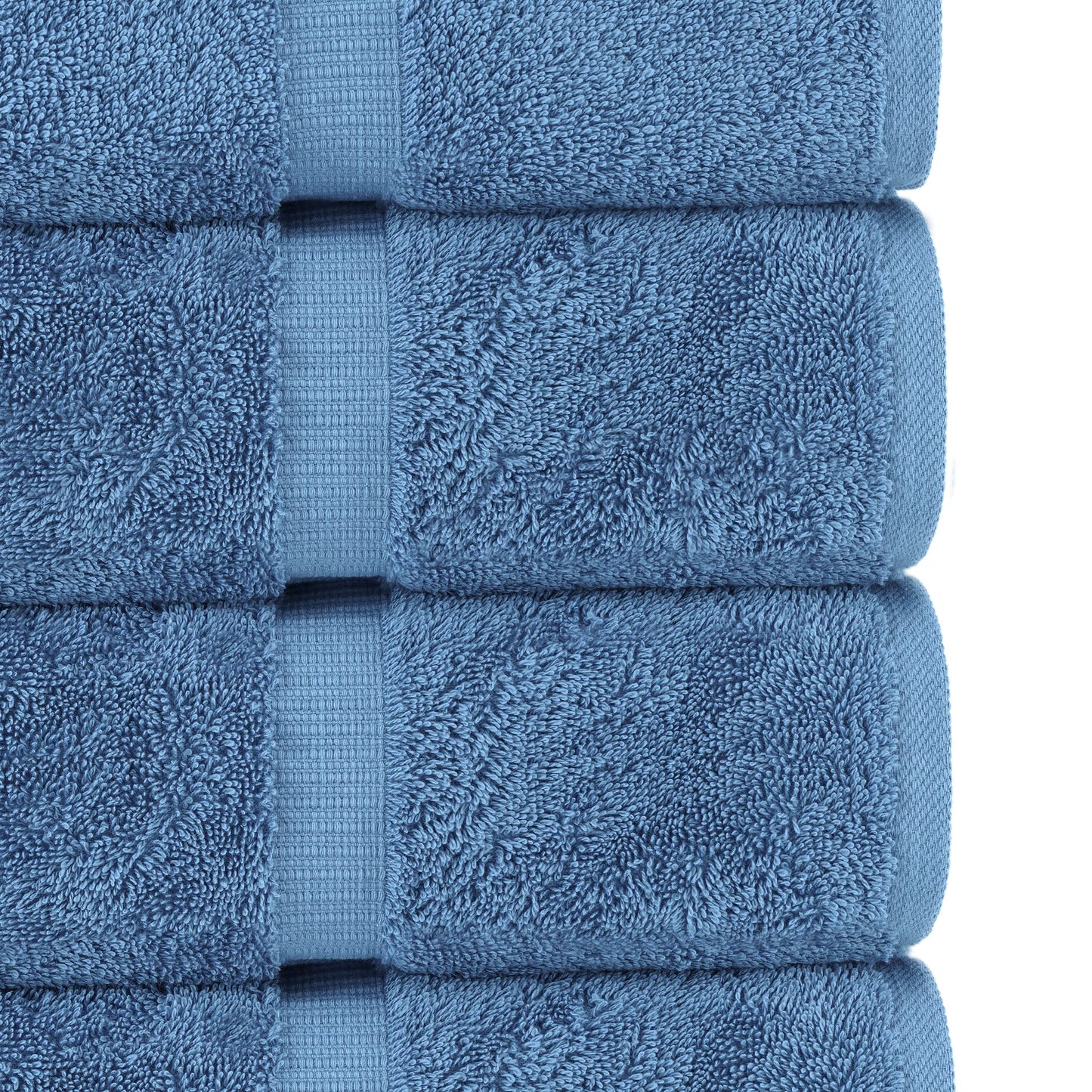 Chakir Turkish Linens | Hotel & Spa Quality 100% Cotton Premium Turkish Towels | Soft & Absorbent (6-Piece Hand Towels, Wedgewood)