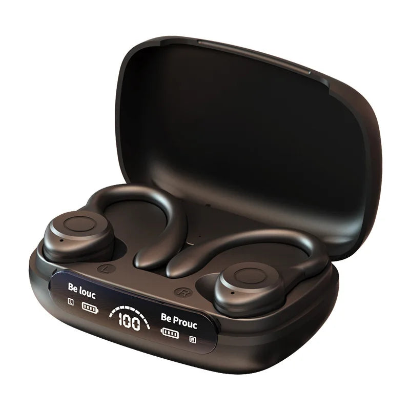 Y7 Bluetooth Earphones Sports Ear Hook Hifi Stereo Bluetooth Bass 5.3 Headphones New Mic Earbuds With Waterproof Wireless