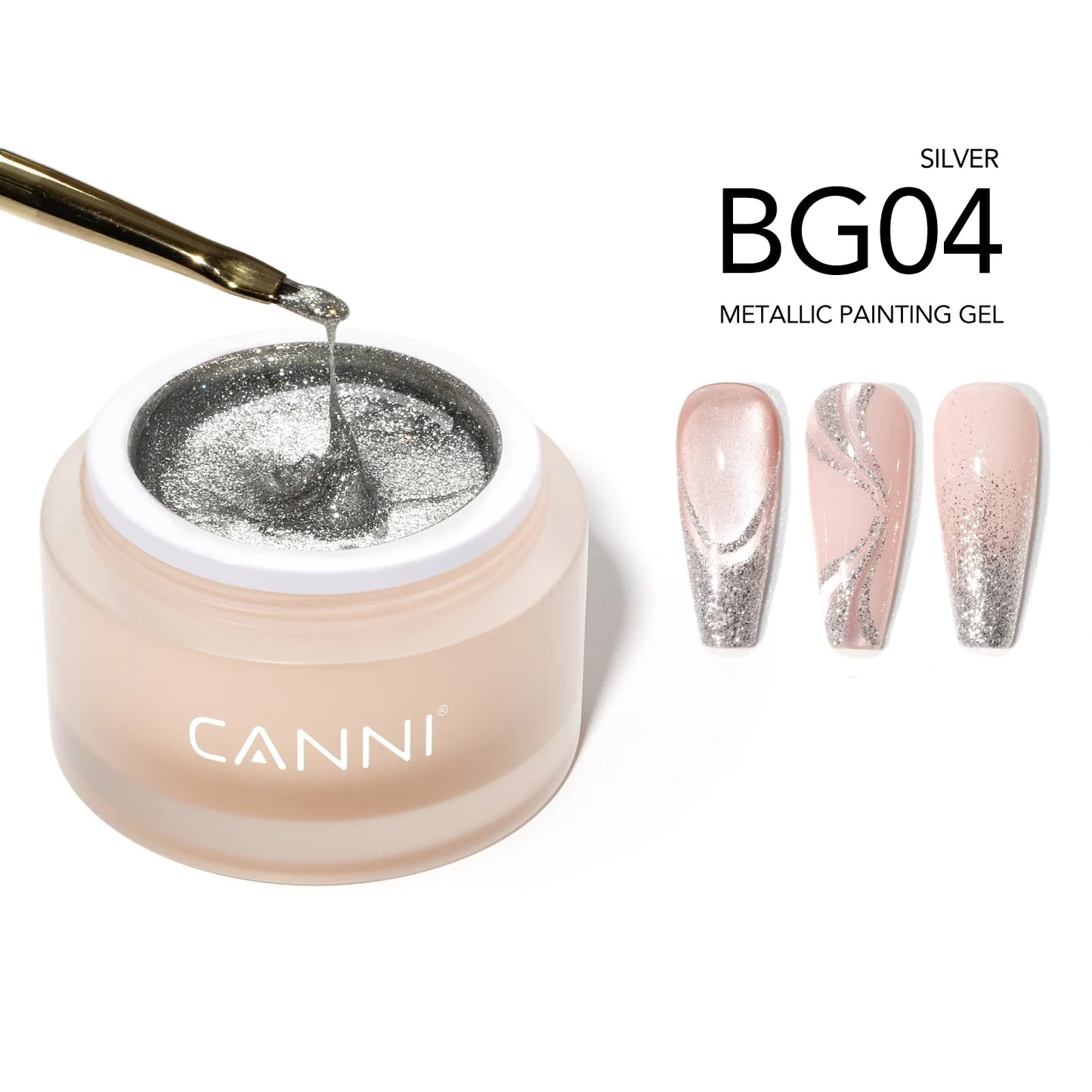 CANNI 10g No-Wipe 5-in-1 Plaster Gel HEMA TPO FREE Nail Art Functional Gel White Black Nail Painting Relief Pattern DIY Manicure