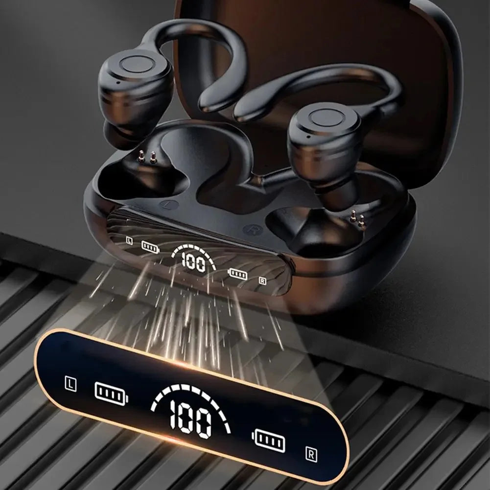 Y7 Bluetooth Earphones Sports Ear Hook Hifi Stereo Bluetooth Bass 5.3 Headphones New Mic Earbuds With Waterproof Wireless