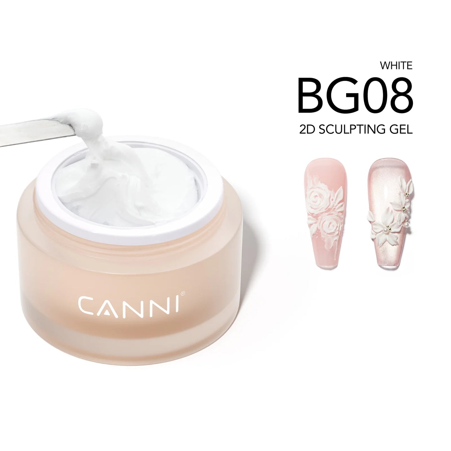 CANNI 10g No-Wipe 5-in-1 Plaster Gel HEMA TPO FREE Nail Art Functional Gel White Black Nail Painting Relief Pattern DIY Manicure