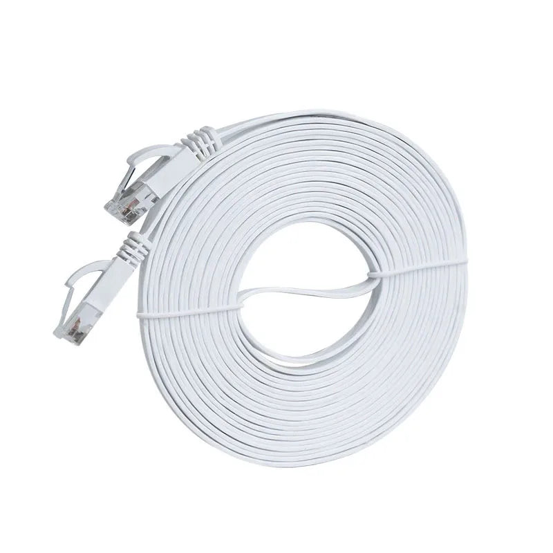 0.3m 0.5m 1m 5m 10m 20m 30m Cat 6 Flat Ethernet Cable UTP 1000M Network for Laptop Router PC Router PS5 PC 4 3 Xbox Modem