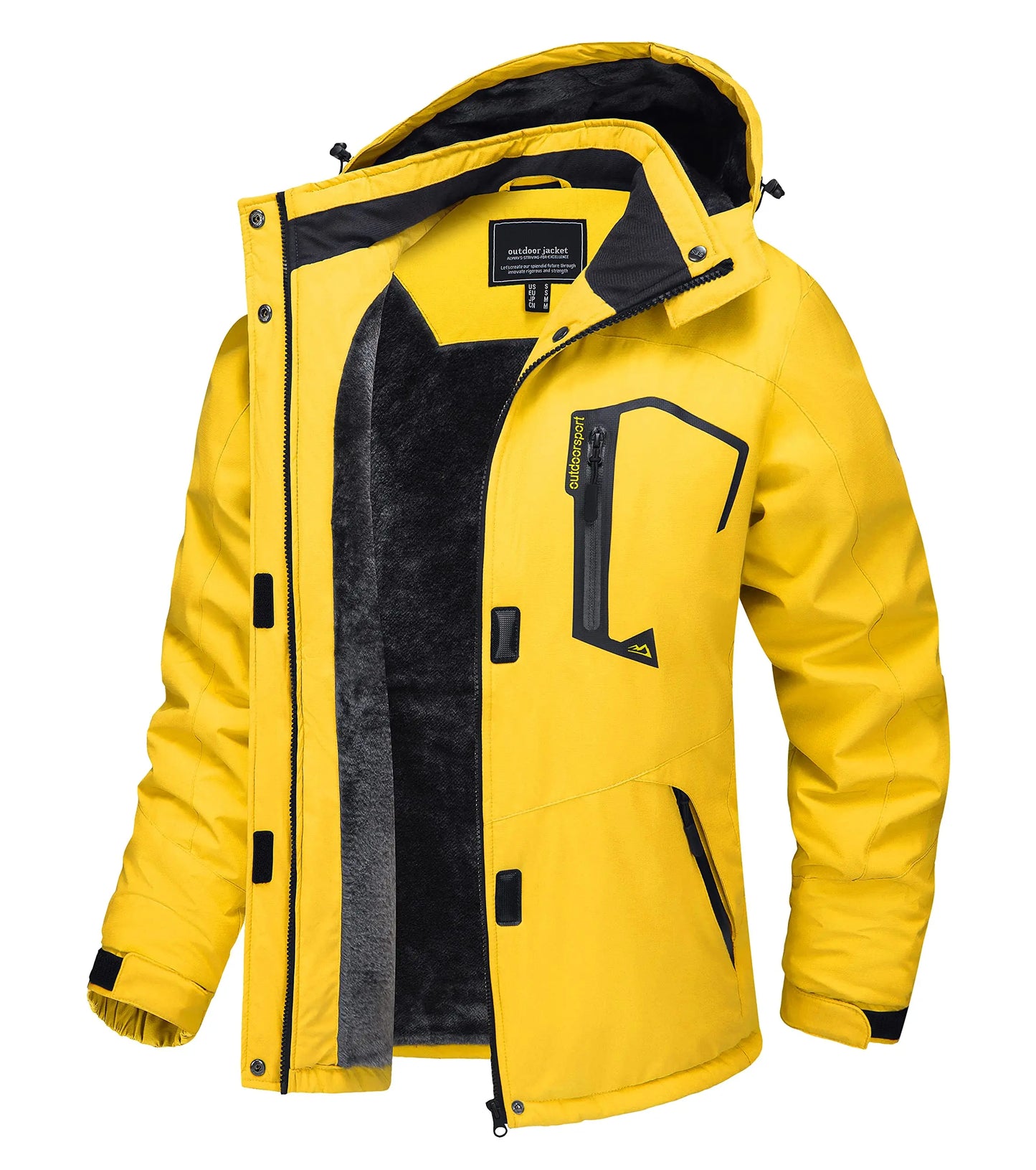 TACVASEN Winter Waterproof Ski Snowboard Jacket Womens Thermal Heavy Fleece Jackets Casual Work Rain Coat Windbreaker Parka