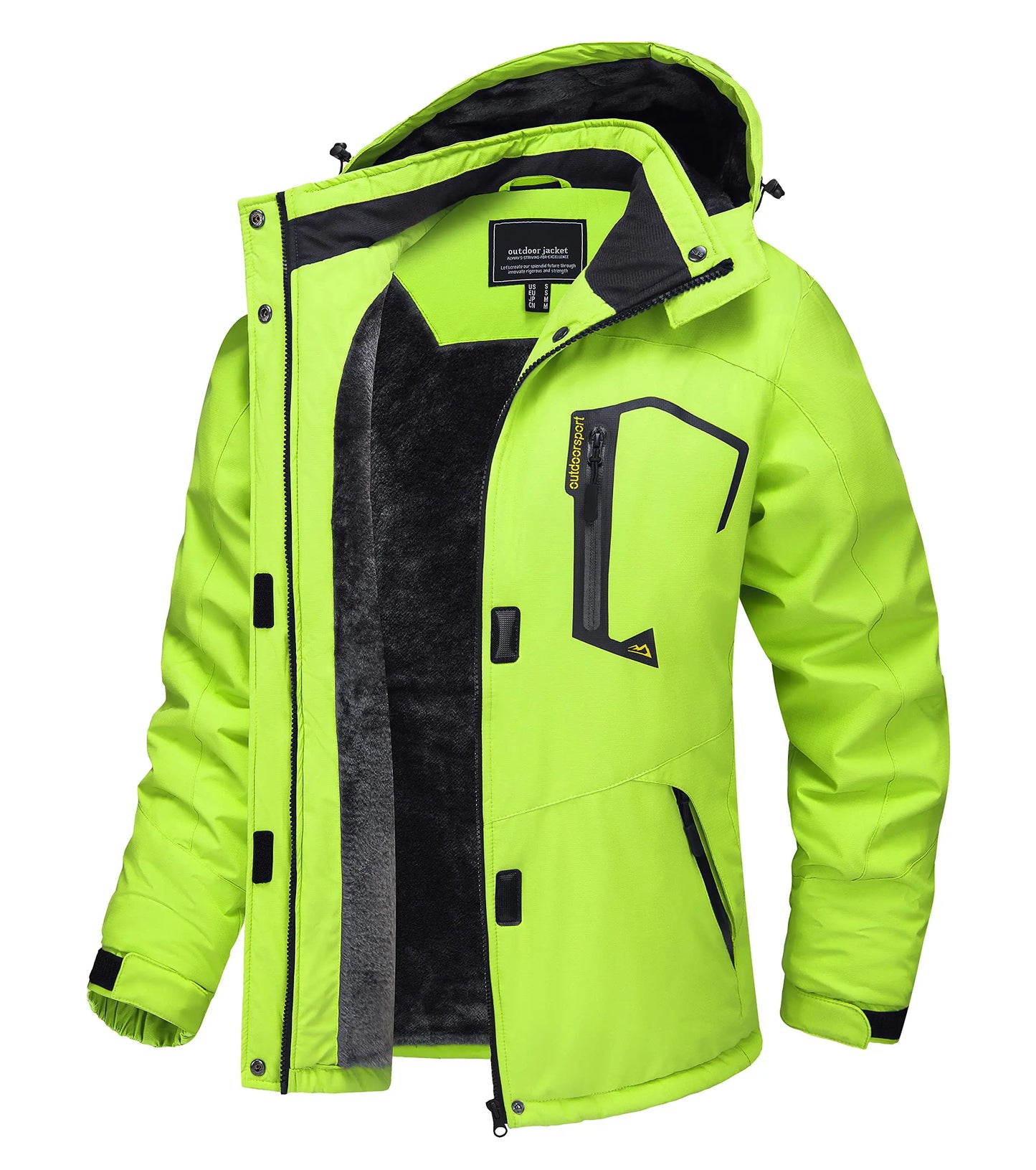 TACVASEN Winter Waterproof Ski Snowboard Jacket Womens Thermal Heavy Fleece Jackets Casual Work Rain Coat Windbreaker Parka