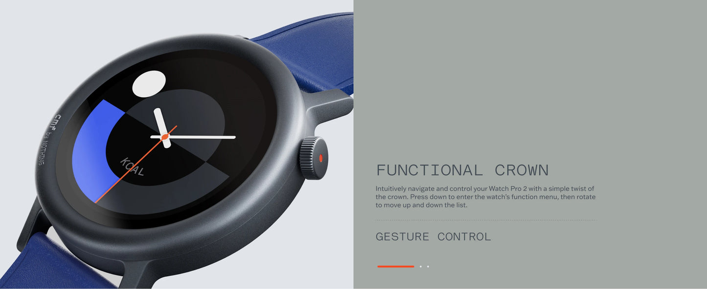 CMF by Nothing Watch Pro 2 Smartwatch with 1.32’’ AMOLED display, 11 days battery life, Bluetooth calls with AI noise reductio