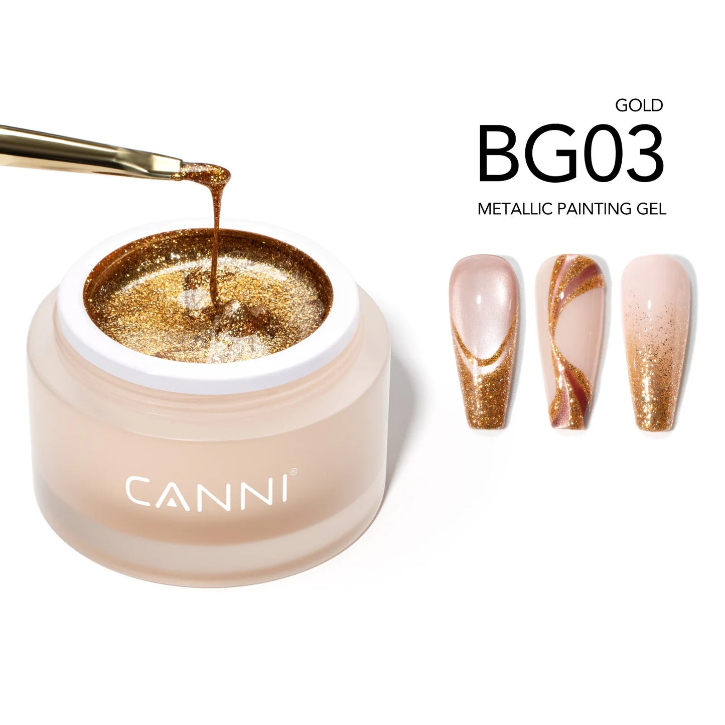 CANNI 10g No-Wipe 5-in-1 Plaster Gel HEMA TPO FREE Nail Art Functional Gel White Black Nail Painting Relief Pattern DIY Manicure
