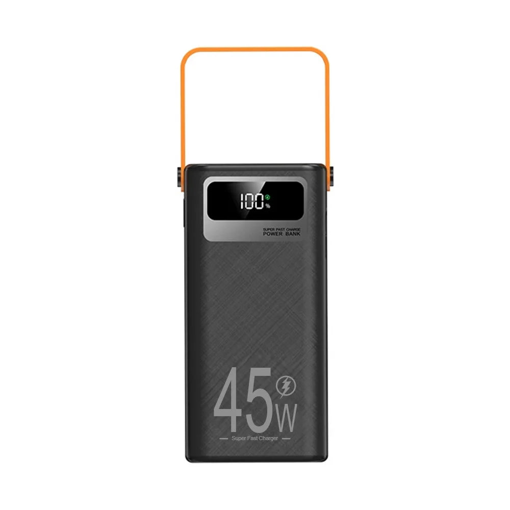 Portable Power Bank 50000mAh Cell Phone Charger 45W Fast Charging Powerbank With LED Flashlight For Huawei Xiaomi iPhone Tablet