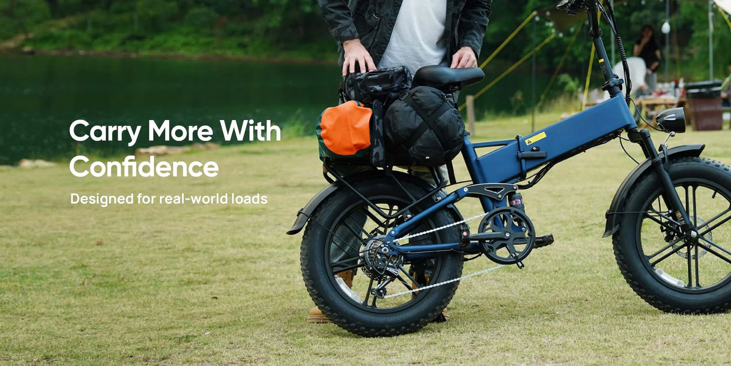 Urlife T5 Electric Bike 1500W E-Bike 48V 13Ah Battery 28MPH 100Mile Range 20X4" Fat Tire Free Shipping Foldable and portable