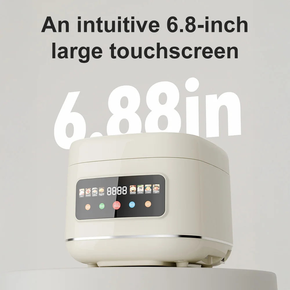 5L Electric Rice Cooker Multi-functional with Steamer Non-Stick Inner Pot 1000W 24H Keep Warm LCD Display for Home Kitchen