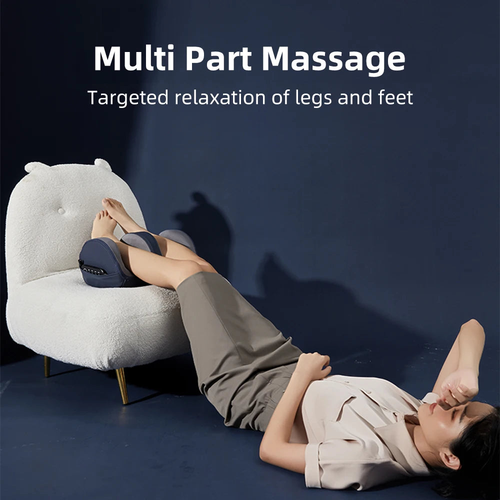 Electric Foot Massager Hot Compression Shiatsu Kneading Roller Foot Deep Tissue Massage Muscle Relaxation Pain Relief Massager