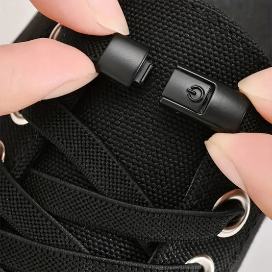 New Press Lock Shoelaces Without ties Gradient Flats Elastic Laces Sneakers Kids Adult No Tie Shoe laces for Shoes Accessories