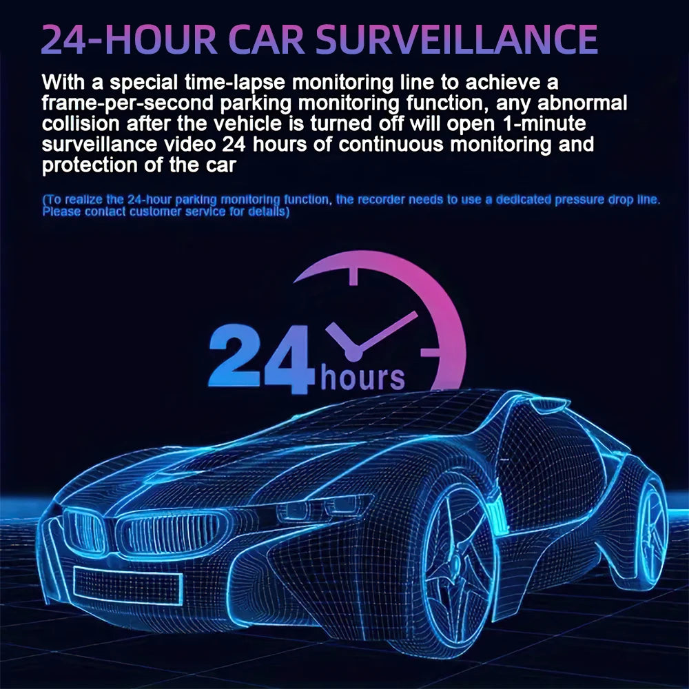 HD 1080P 3-Lens Car Camera 3 Channel Car DVRs Inside Vehicle Dash Cam Video Recorder Night Vision Dashcam With 32GB Memory Card