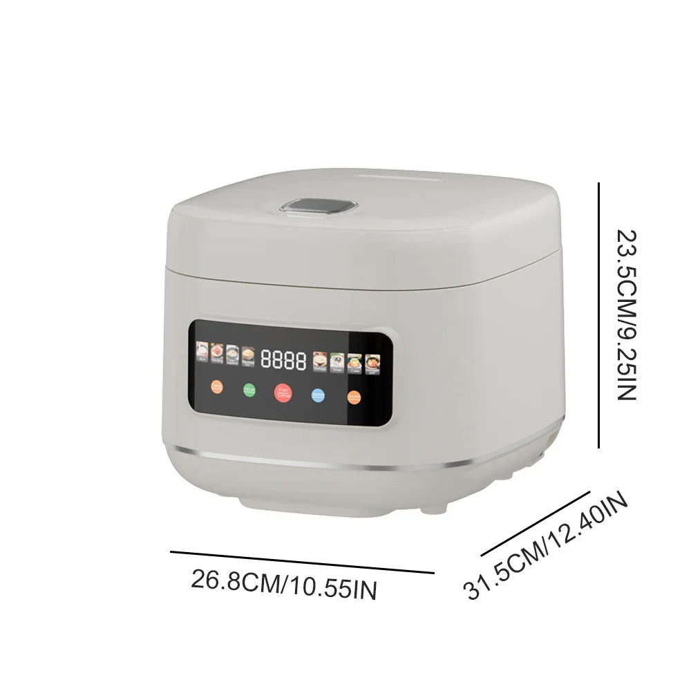 5L Electric Rice Cooker Multi-functional with Steamer Non-Stick Inner Pot 1000W 24H Keep Warm LCD Display for Home Kitchen