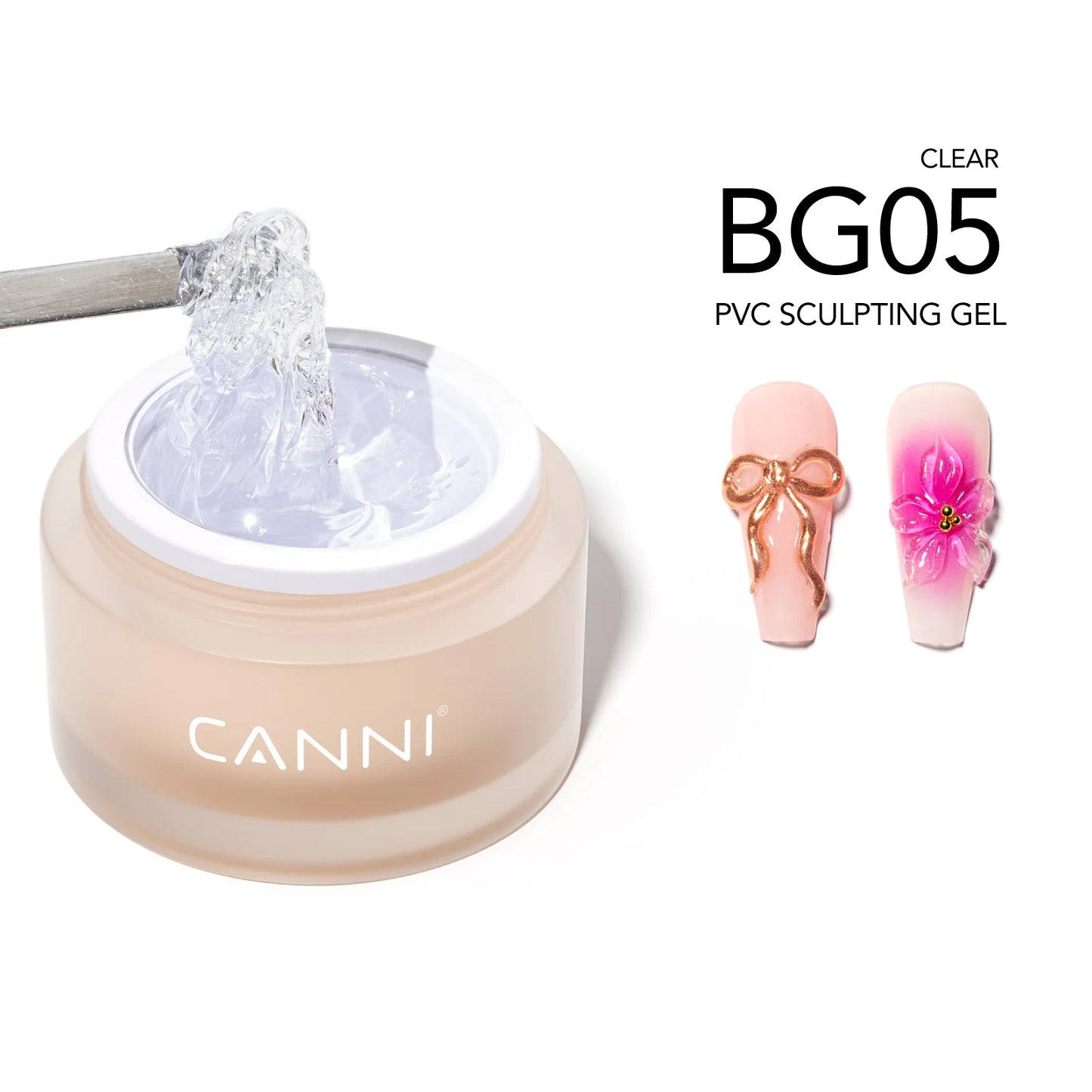 CANNI 10g No-Wipe 5-in-1 Plaster Gel HEMA TPO FREE Nail Art Functional Gel White Black Nail Painting Relief Pattern DIY Manicure