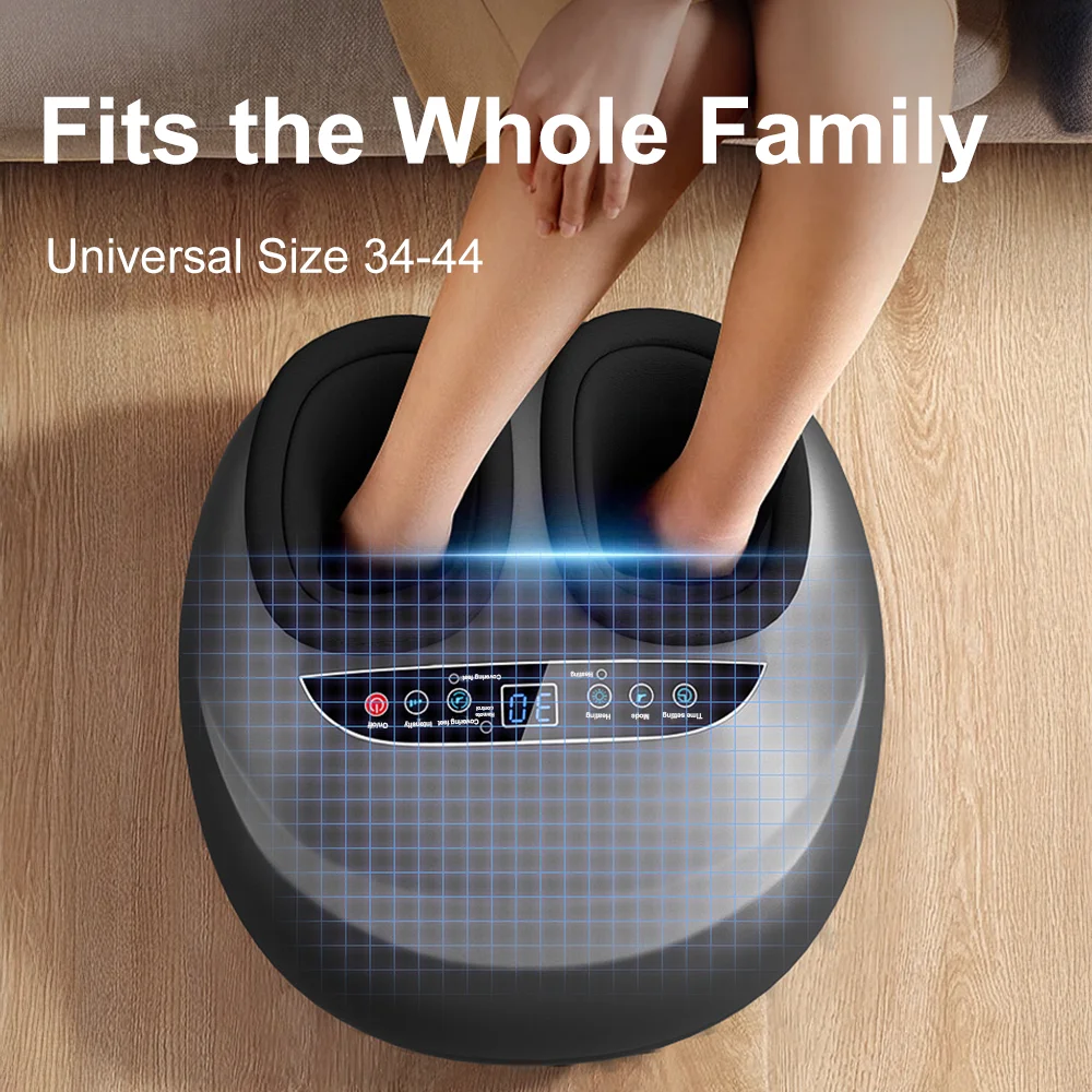 Electric Smart Foot Massager 5-Level Strength Fully Automatic Wrap Airbag Soothing Shiatsu Foot Massager With Remote Control