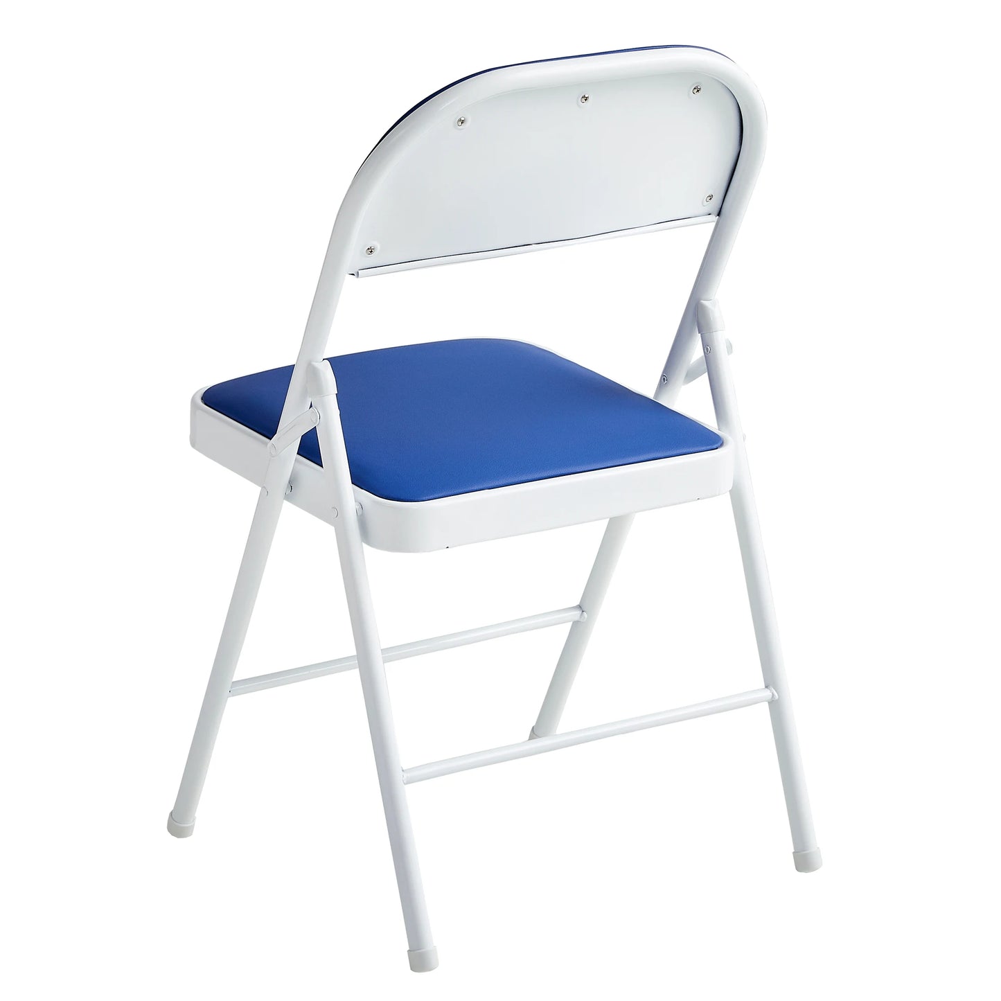 mcc direct Set of 6 Folding Chairs, Faux Leather Foldable Chairs with Metal Frame and Padded Seat, Easy to Fold Store for Home
