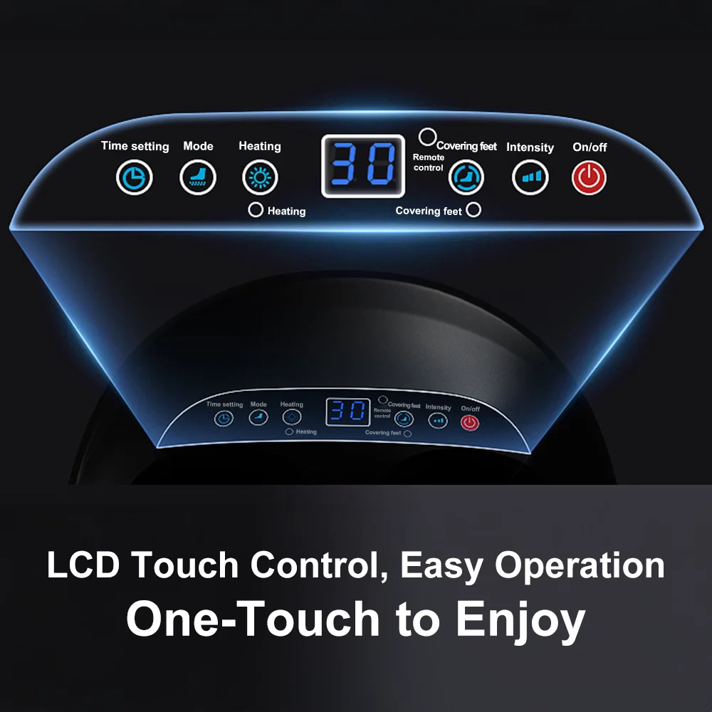 Electric Smart Foot Massager 5-Level Strength Fully Automatic Wrap Airbag Soothing Shiatsu Foot Massager With Remote Control