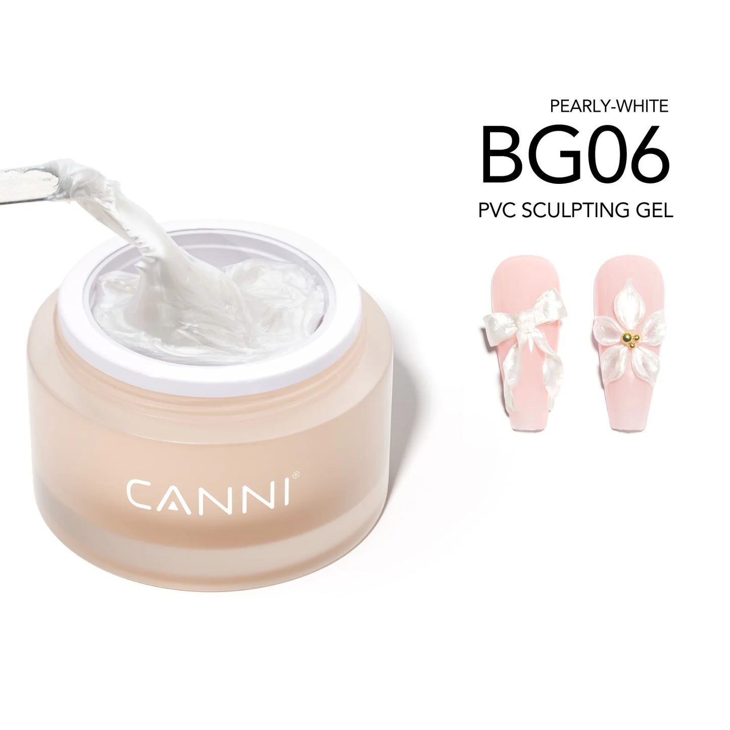 CANNI 10g No-Wipe 5-in-1 Plaster Gel HEMA TPO FREE Nail Art Functional Gel White Black Nail Painting Relief Pattern DIY Manicure