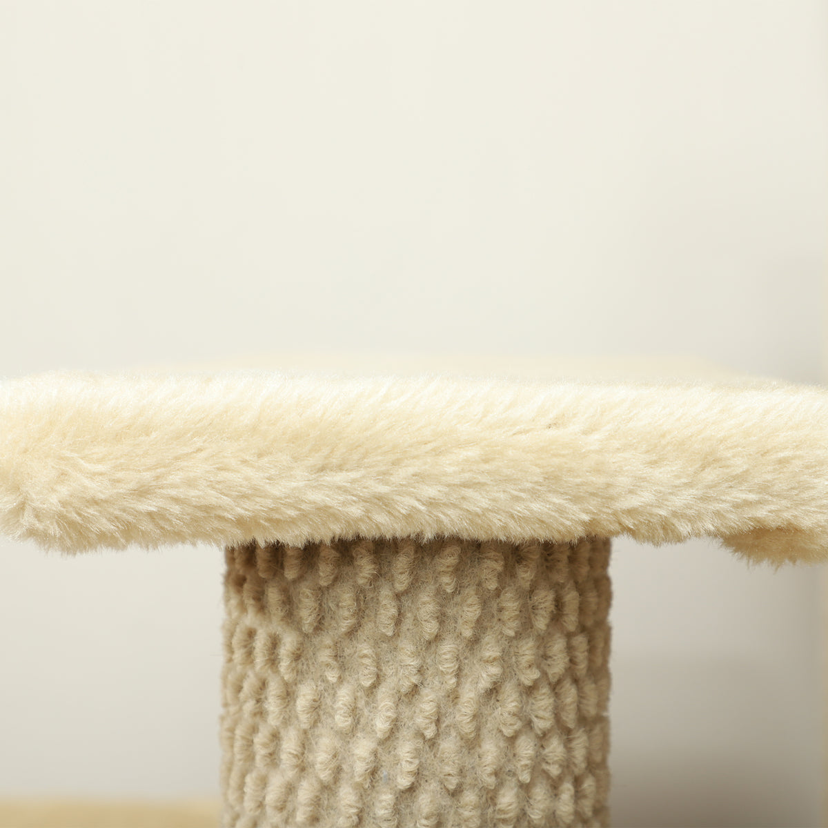 PawHut 4-step Pet Stairs with Scratching Posts, Platforms, Toy Ball, Beige