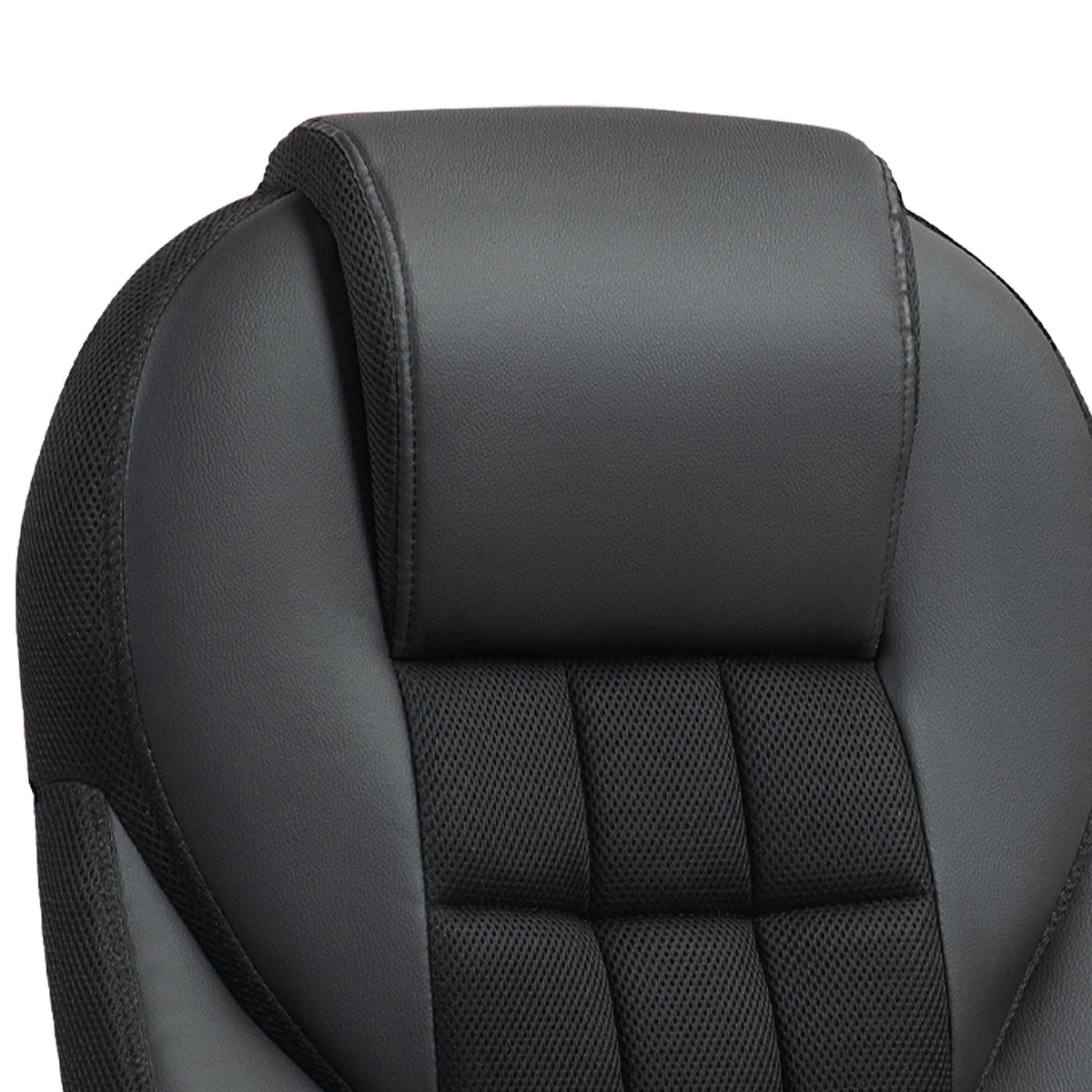 HOMCOM Faux Leather Office Chair with Tilt and PU Castors - Black