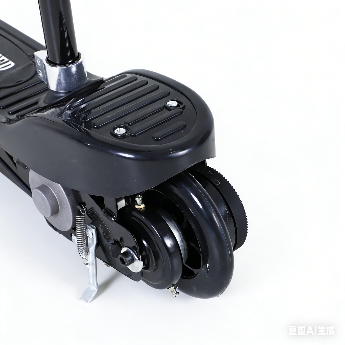 HOMCOM Powered Powered Scooter Ride-On, with Brakes, Adjustable Seat, Adjustable Handlebars, Black