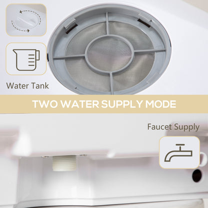 HOMCOM Six-Programme Countertop Dishwasher - White