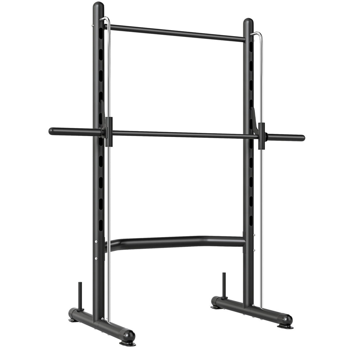 HOMCOM Adjustable Squat Rack, with Pull Up Bar, Barbell Bar for Home Gym