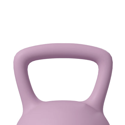 SPORTNOW 10KG Soft Kettlebell, Kettlebell with Non-Slip Handle for Home Gym, Weight Lifting, Strength Training, Purple/Grey