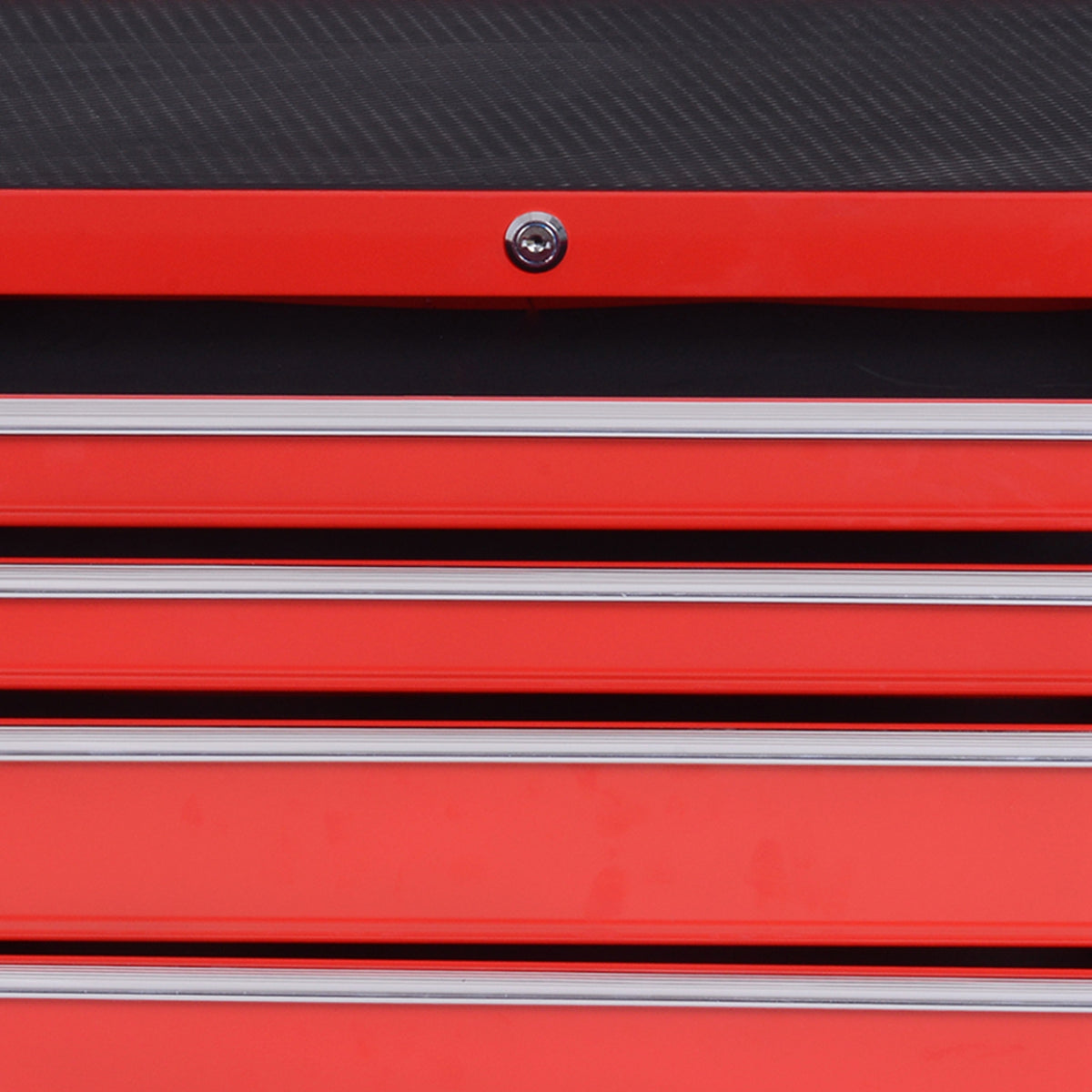 DURHAND 7-Drawer Tool Box on Wheels Tool Cabinet 150 Load with Lockable Swivel Castors, Red