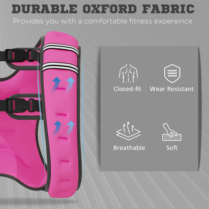 HOMCOM 8KG Weighted Vest, Running Weight Vest with Adjustable Strap, Convenient Pocket and Reflective Strips for Men and Women