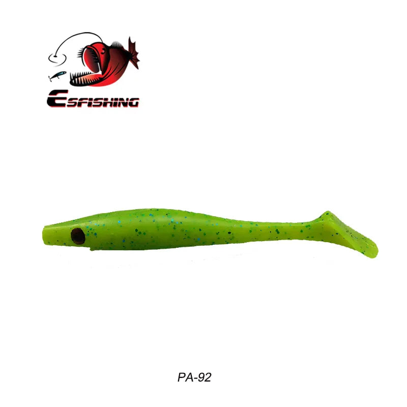 ESFISHING soft lures fishing Peche pike Hog Shad 100mm  200mm Sea Fishing Silicone bait swimbait sea lake isca artificial