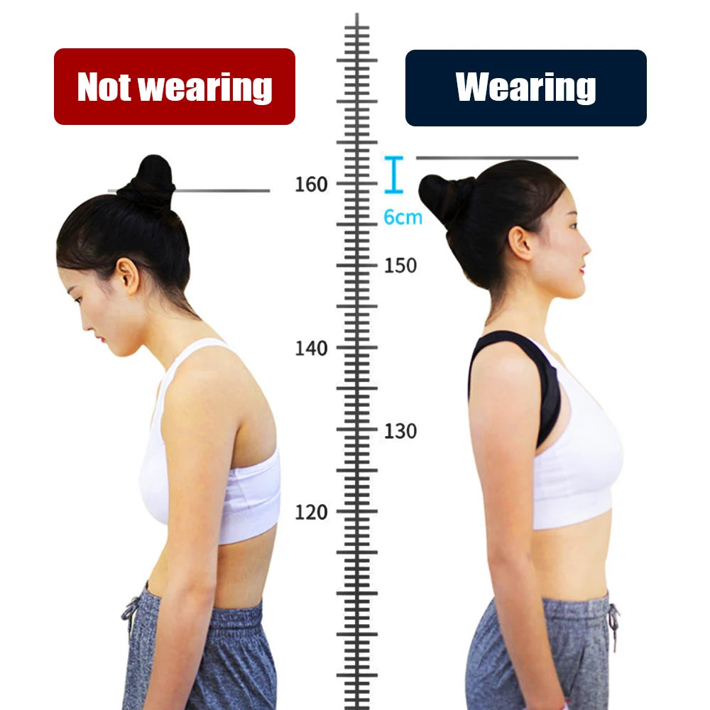 Adjustable Back Shoulder Posture Corrector Belt Clavicle Spine Support Reshape Your Body Home Office Sport Upper Back Neck Brace