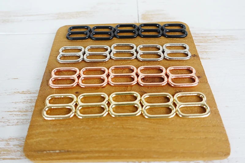 1pc Metal buckle for bag cat dog leash 15mm,20mm,25mm webbing   adjustable buckles loop accessory durable hardness 4 colours