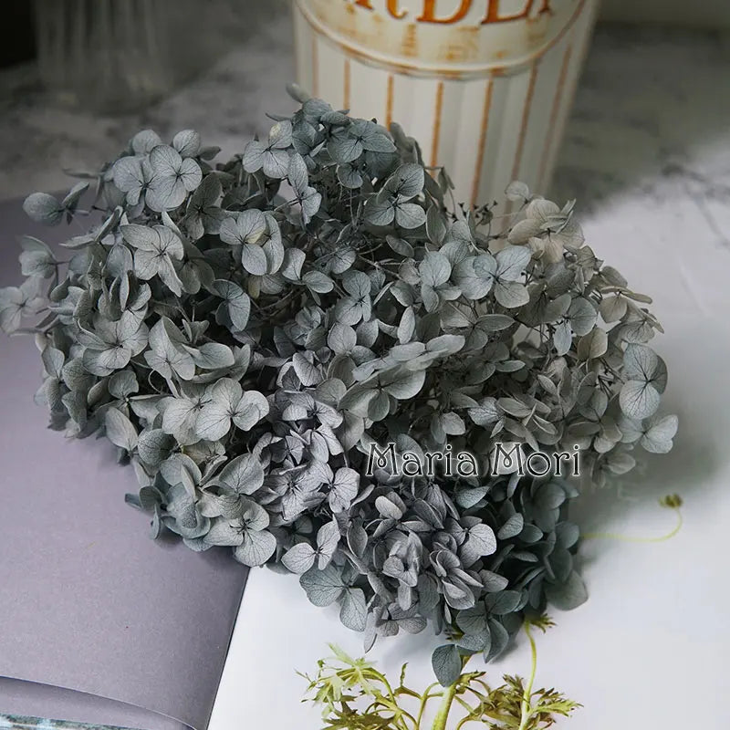 Anna Hydrangea (Color 123-164) Flowers Little Leaves Preserved Hydrangea Home Decor DIY Material Epoxy Resin Handmade Flowers