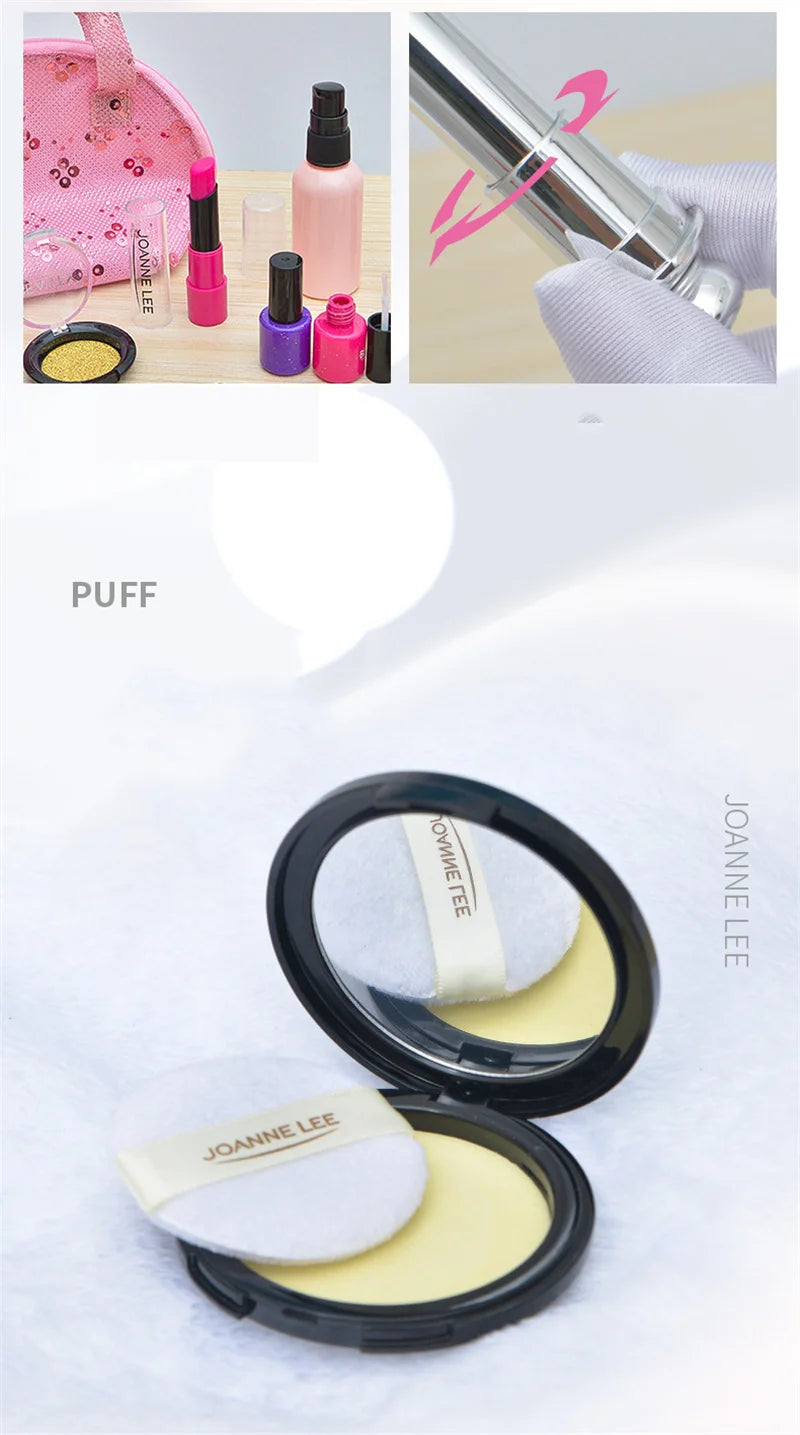 Girls Make Up Toy Set Pretend Play Lipstick Nail Polish Princess Pink Makeup Toys For Girls Dress Up Educational Toys Kids Gifts