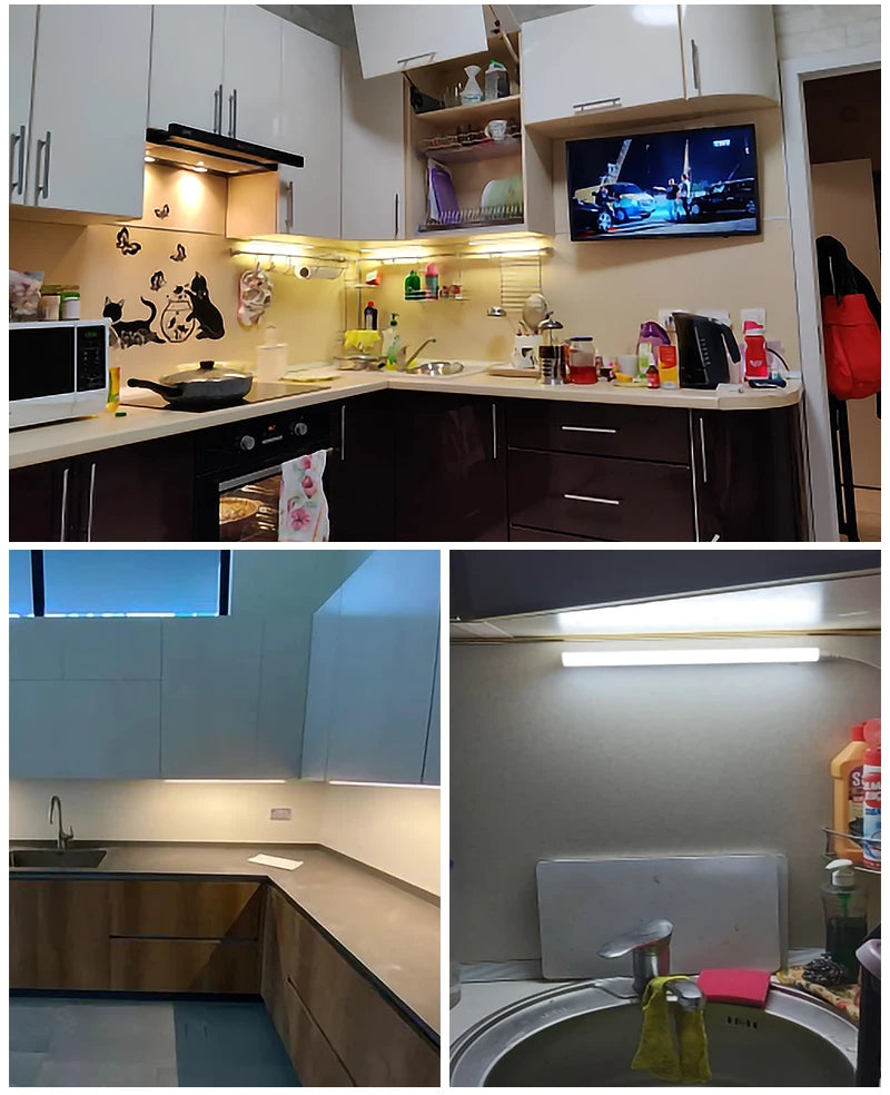 Led Lights Tube Home Lighting Kitchen Bedroom Garage Fixture t5/t8 Ceiling Linear Lamp Strip 220V Closet Cabinets 90/120cm Tube