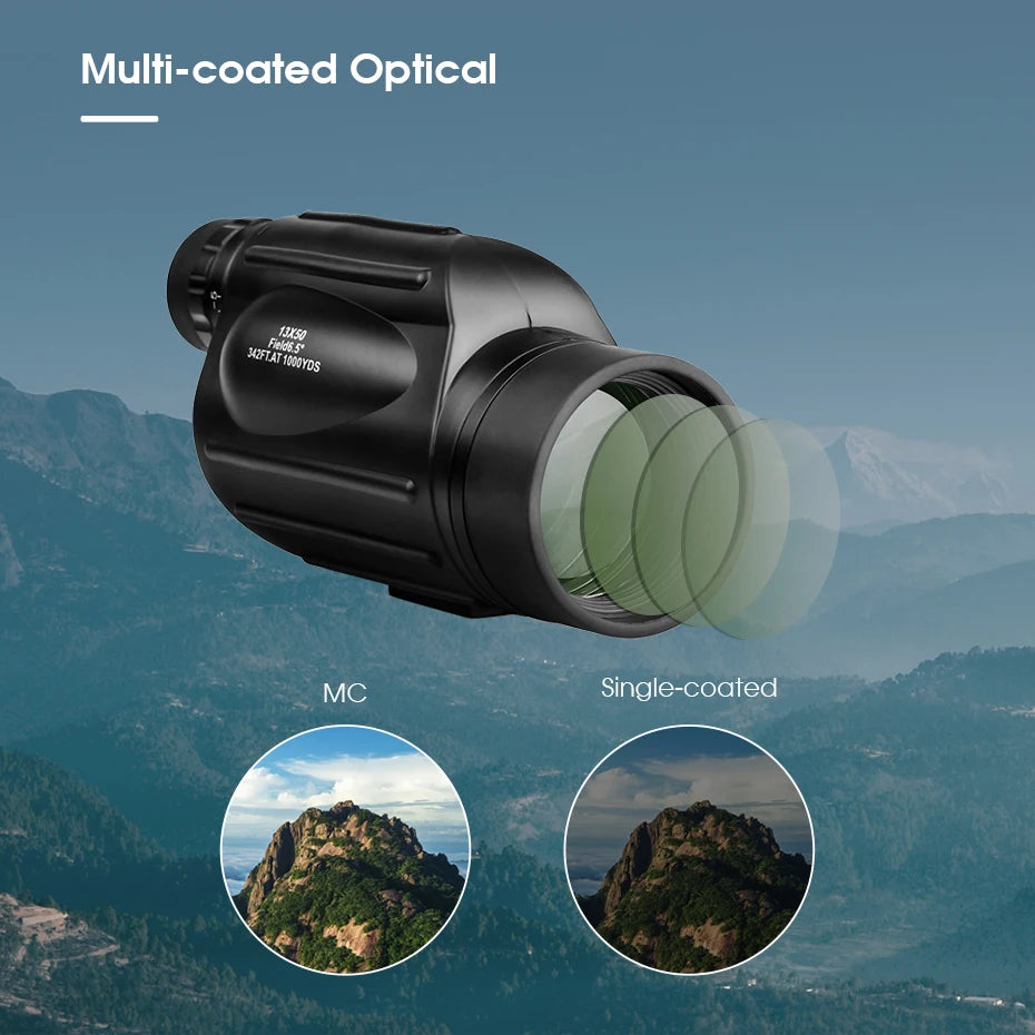 Svbony Telescope SV49 13x50 Monocular Powerful,Professional Monoculars,Waterproof,camping Equipment,for travel and hunting